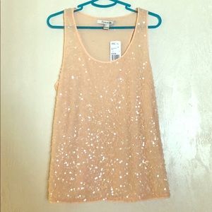 NWT Light Pink Sequin Tank by Forever 21